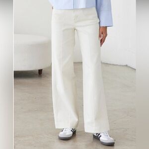Like NEW! AYR Cream The Top Floor wide leg  denim jean size 29S
